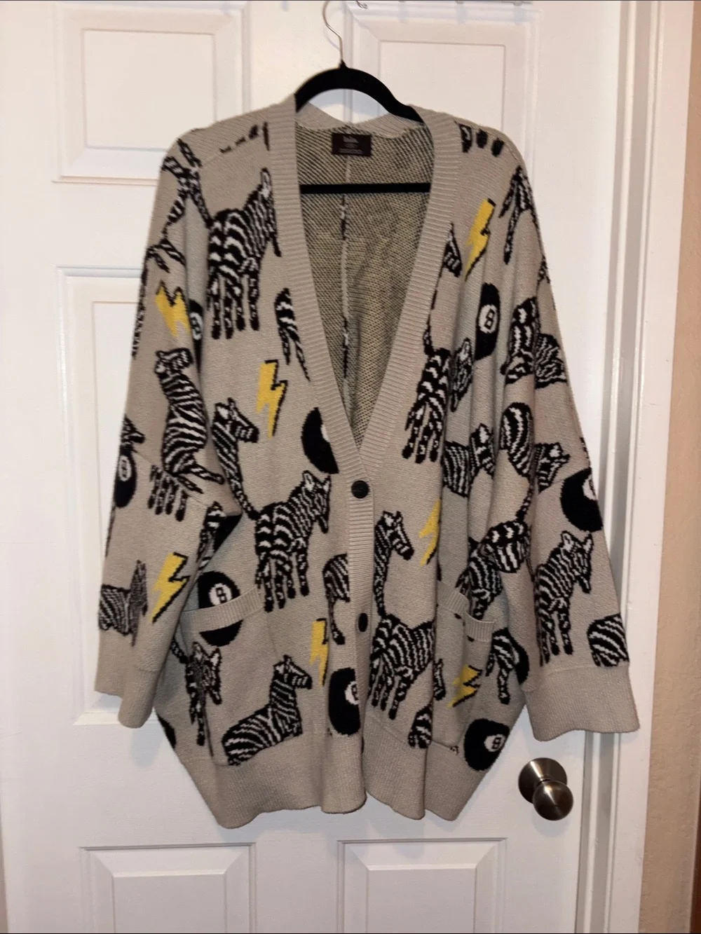 Dressed in LALA Good Luck Charm Oversized Cardigan - Picture 1 of 3